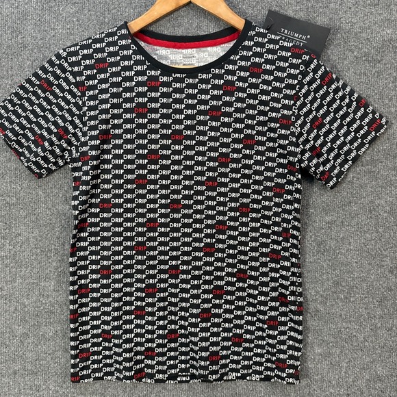 Triumph Tragedy Other - Triumph Over Tragedy Shirt Big Boy 14 Extra Large Black White Red DRIP